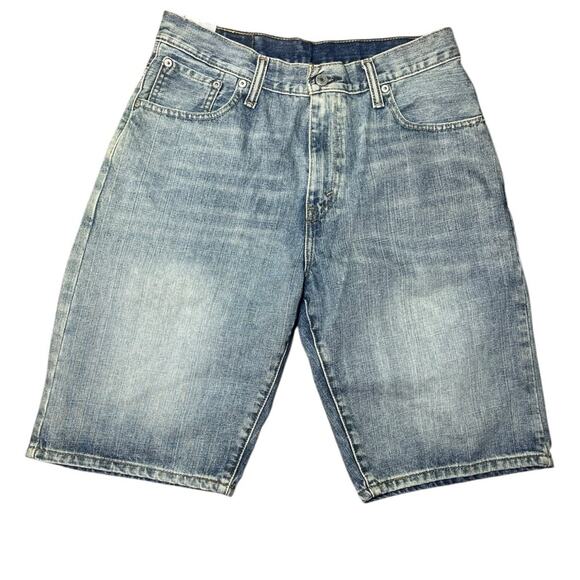 Vtg Y2K Levi’s 569 Denim High Waisted Bermuda Shorts Jorts 30 Classic Casual - Picture 2 of 5